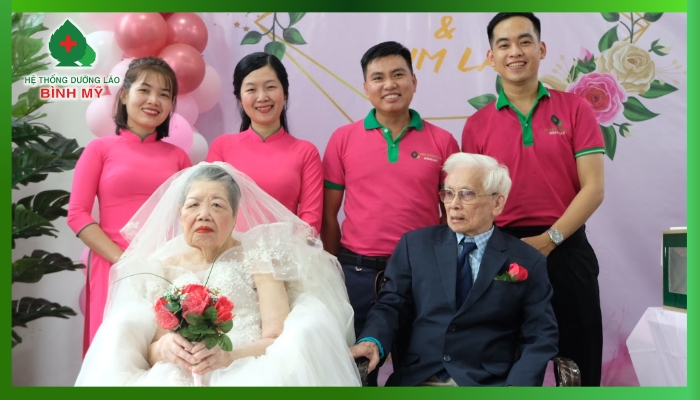 Kỷ niệm 66 năm ngày cưới ông bà Thanh Lan tại viện dưỡng lão Bình Mỹ