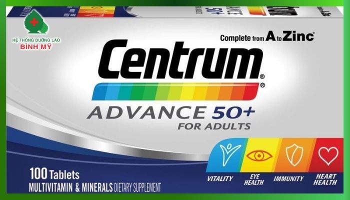 Vitamin tổng hợp cho người già - Centrum Advance 50+ 