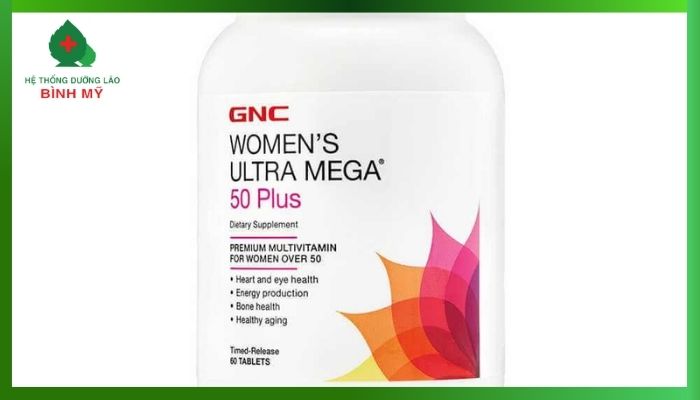 Vitamin tổng hợp cho người già của Mỹ GNC Ultra Mega 50 Plus