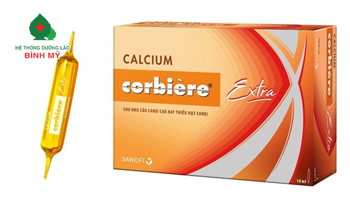 Thuốc bổ canxi cho người cao tuổi dạng dung dịch Calcium Corbiere Extra