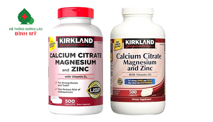 Thuốc bổ sung canxi cho người dành tuổi của Mỹ Kirkland Calcium 