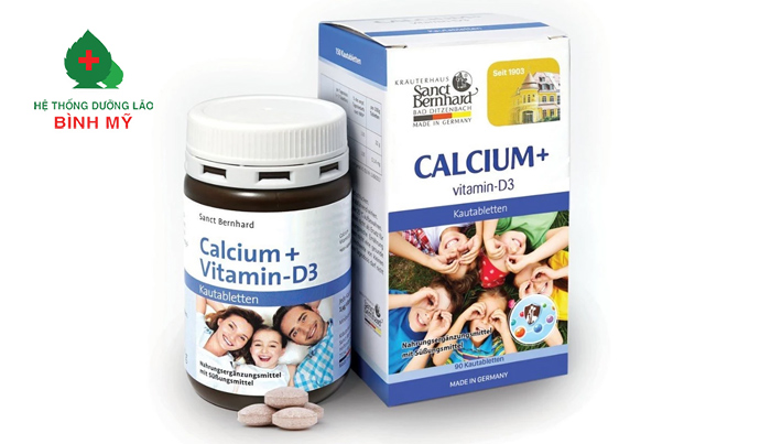 Viên nhai bổ sung canxi Calcium + Vitamin D3