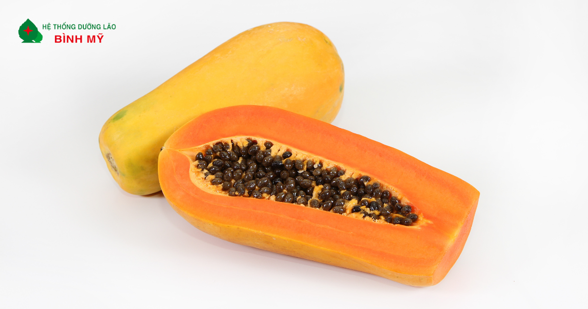 Đu đủ – Enzyme papain hỗ trợ tiêu hóa protein