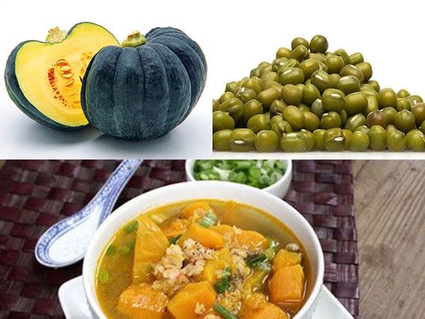 Ngoài súp bí đỏ đậu xanh, ta có thể chế biến canh bí đỏ đậu xanh