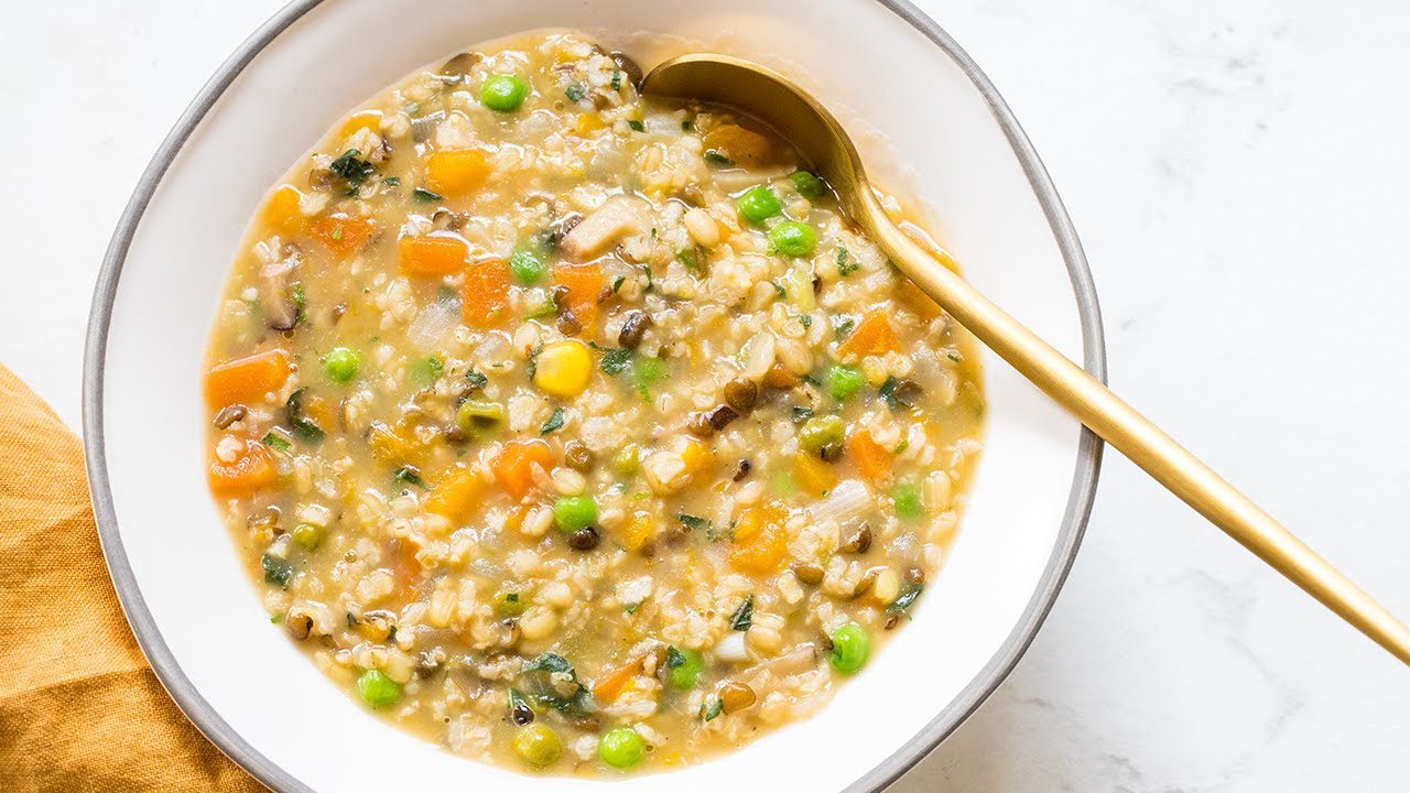 Súp yến mạch rau củ