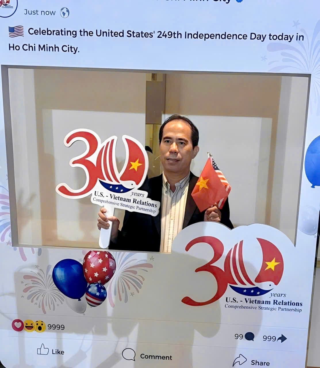 TGĐ Bùi Anh Trung tham gia Kỷ niệm 249 năm ngày độc lập của Hoa Kỳ